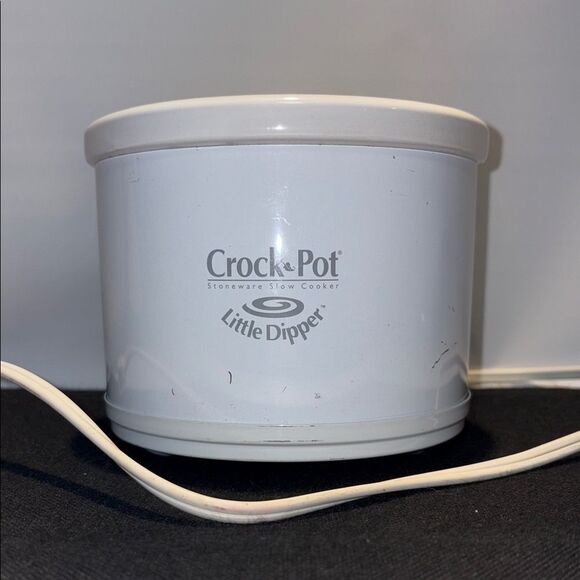 White Little Dipper Stoneware Slow Cooker - Picture 1 of 6